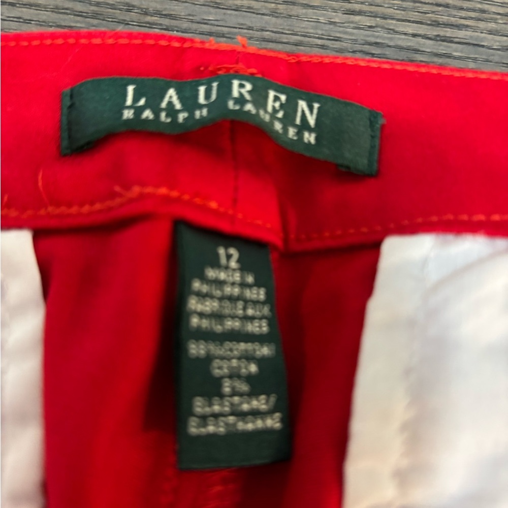 🌼🌼🌼 Red Pants- Ralph Lauren size 12🌼🌼like new